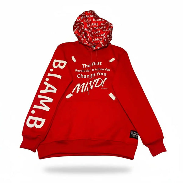 B.I.AM.B Change Your Mind Satin - Lined Hoodie - Empowerment Streetwear - B.I.AM.B
