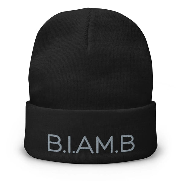 B.I.AM.B Embroidered Beanie — “Unconquerable” Edition - B.I.AM.B