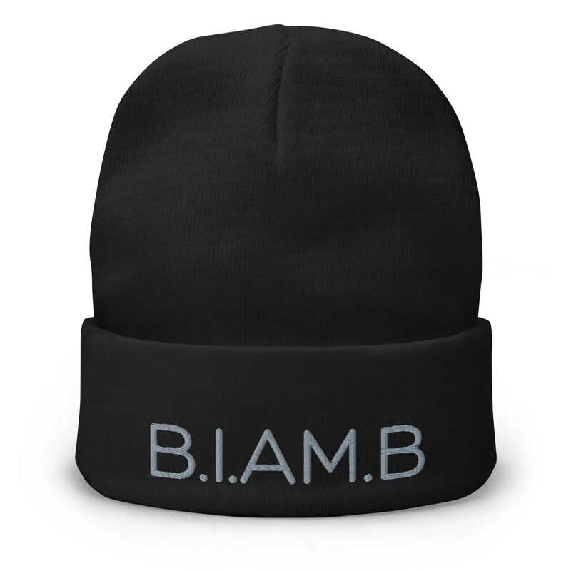 B.I.AM.B Embroidered Beanie — “Unconquerable” Edition - B.I.AM.B